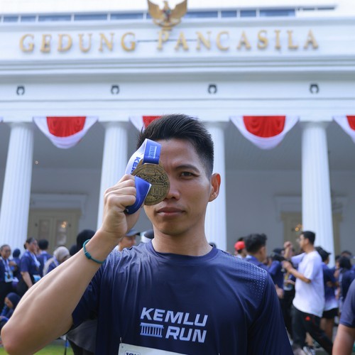 Race photo from KEMLU RUN 2026