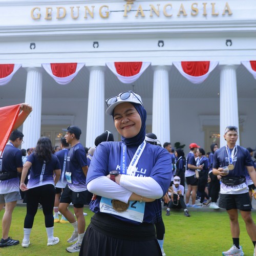 Race photo from KEMLU RUN 2026