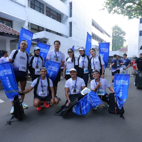 Race photo from KEMLU RUN 2026