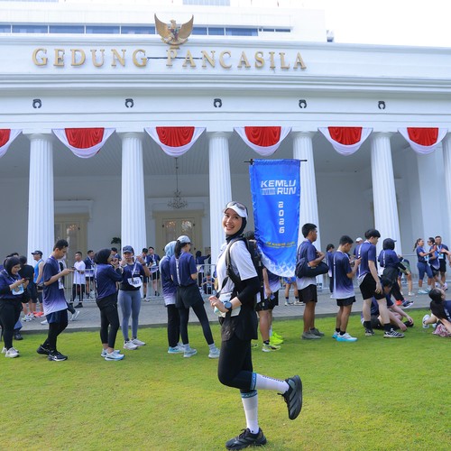 Race photo from KEMLU RUN 2026