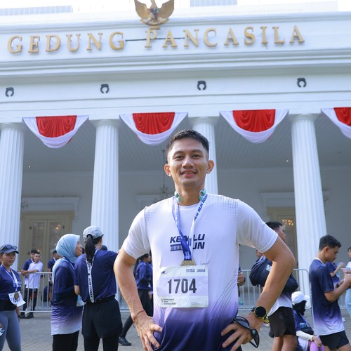 Race photo from KEMLU RUN 2026
