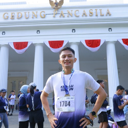 Race photo from KEMLU RUN 2026
