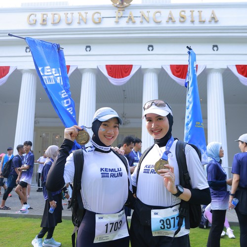 Race photo from KEMLU RUN 2026