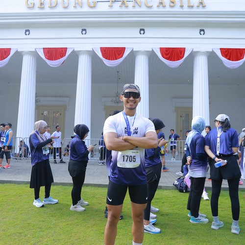 Race photo from KEMLU RUN 2026