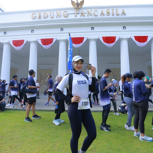 Race photo from KEMLU RUN 2026