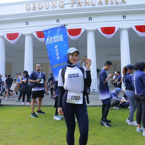 Race photo from KEMLU RUN 2026