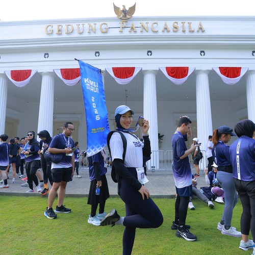 Race photo from KEMLU RUN 2026