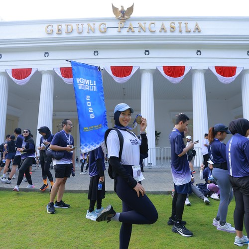 Race photo from KEMLU RUN 2026