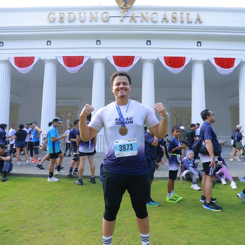 Race photo from KEMLU RUN 2026