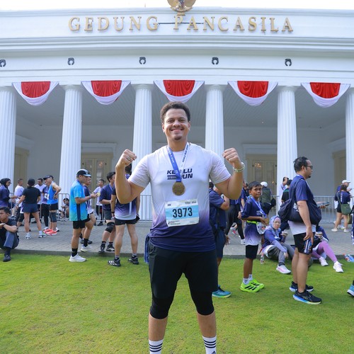 Race photo from KEMLU RUN 2026