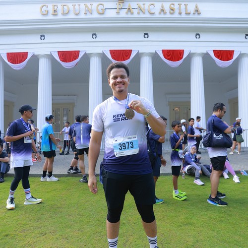 Race photo from KEMLU RUN 2026