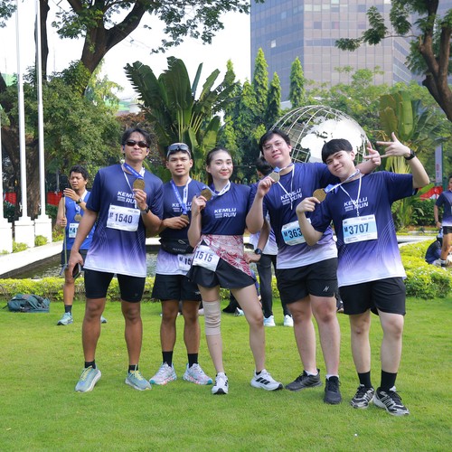 Race photo from KEMLU RUN 2026