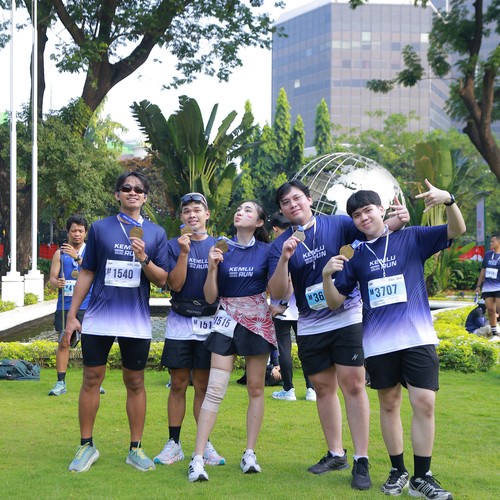 Race photo from KEMLU RUN 2026