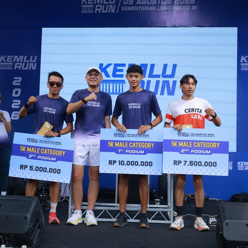 Race photo from KEMLU RUN 2026