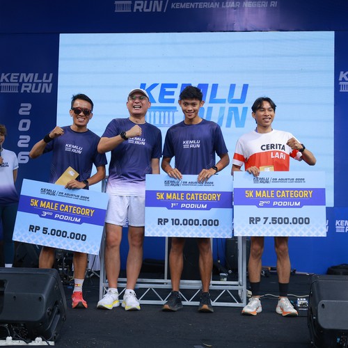 Race photo from KEMLU RUN 2026
