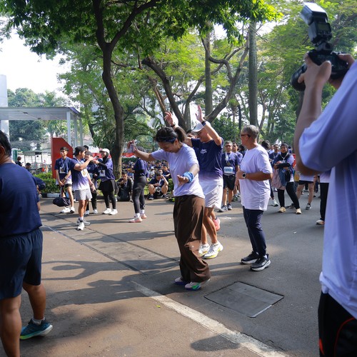 Race photo from KEMLU RUN 2026