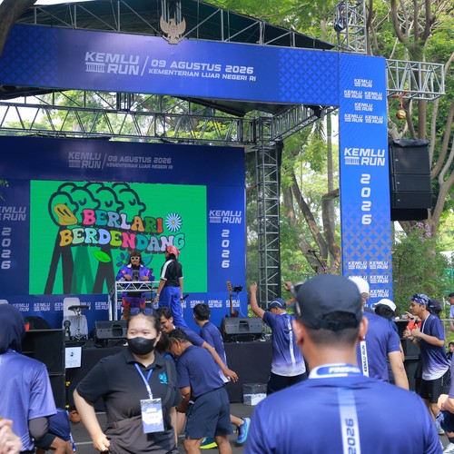 Race photo from KEMLU RUN 2026