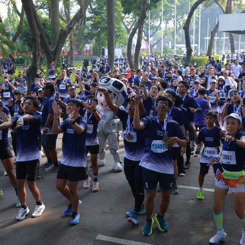 Race photo from KEMLU RUN 2026