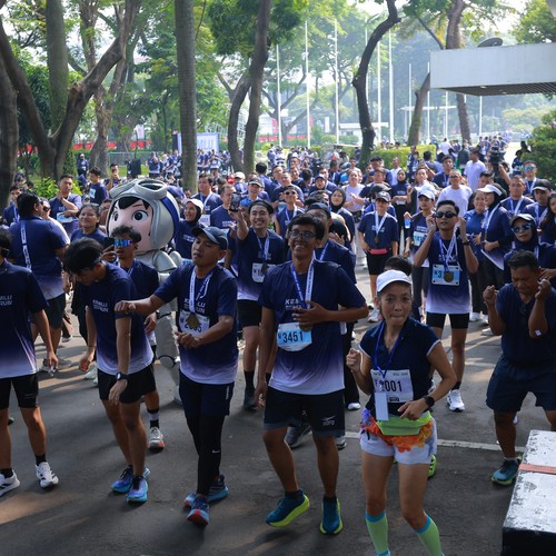 Race photo from KEMLU RUN 2026