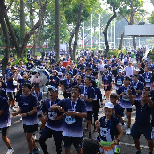 Race photo from KEMLU RUN 2026