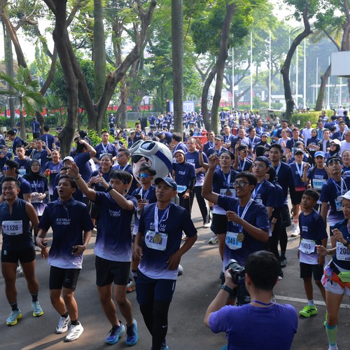 Race photo from KEMLU RUN 2026