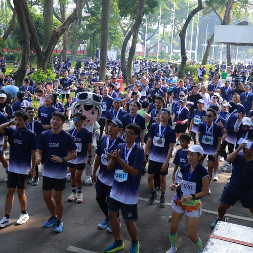 Race photo from KEMLU RUN 2026
