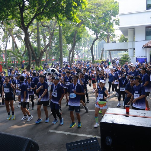 Race photo from KEMLU RUN 2026
