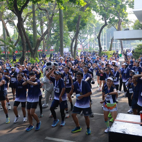 Race photo from KEMLU RUN 2026