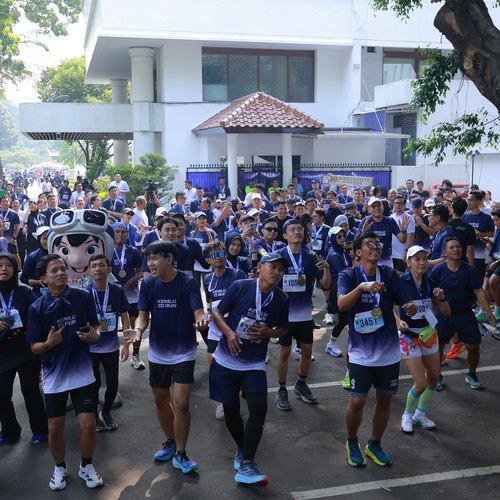 Race photo from KEMLU RUN 2026
