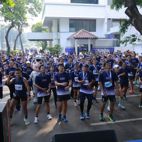 Race photo from KEMLU RUN 2026