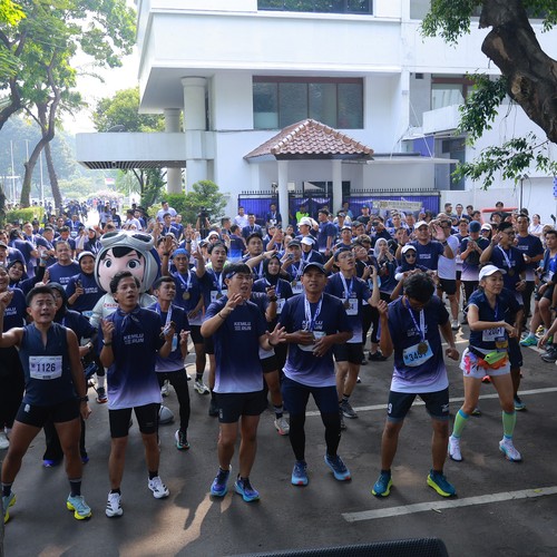 Race photo from KEMLU RUN 2026