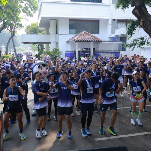Race photo from KEMLU RUN 2026