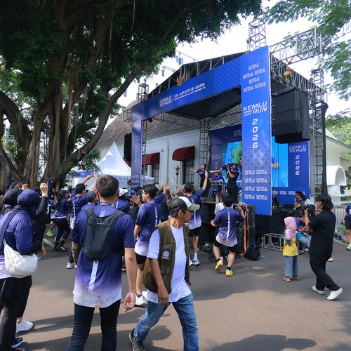 Race photo from KEMLU RUN 2026