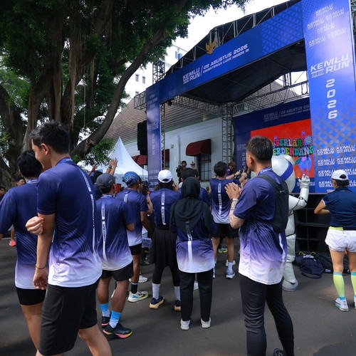 Race photo from KEMLU RUN 2026