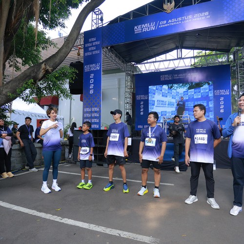 Race photo from KEMLU RUN 2026