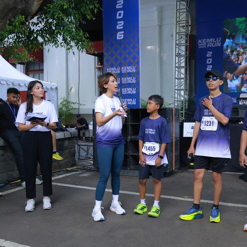 Race photo from KEMLU RUN 2026