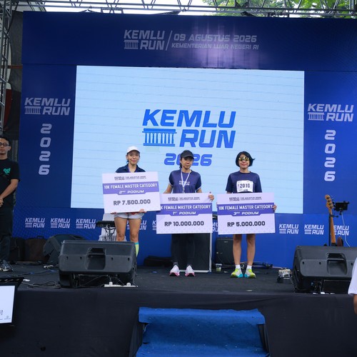 Race photo from KEMLU RUN 2026