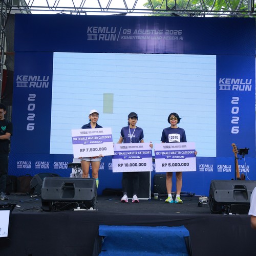 Race photo from KEMLU RUN 2026