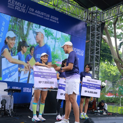 Race photo from KEMLU RUN 2026