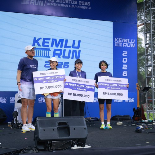 Race photo from KEMLU RUN 2026