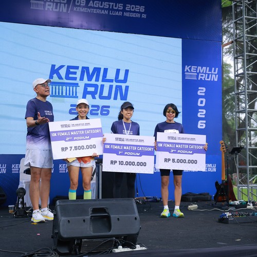 Race photo from KEMLU RUN 2026