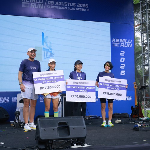 Race photo from KEMLU RUN 2026