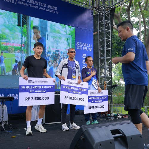 Race photo from KEMLU RUN 2026