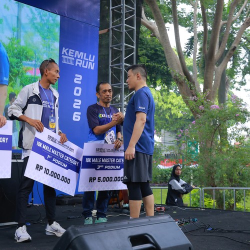 Race photo from KEMLU RUN 2026