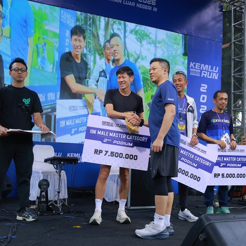 Race photo from KEMLU RUN 2026