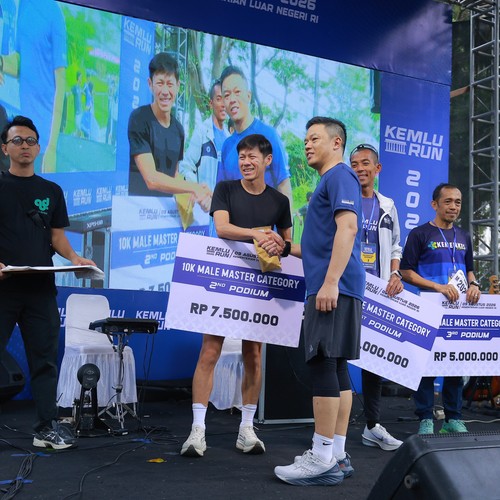 Race photo from KEMLU RUN 2026
