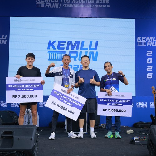 Race photo from KEMLU RUN 2026