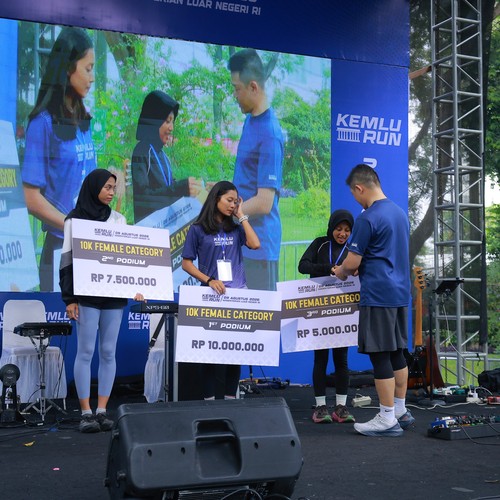 Race photo from KEMLU RUN 2026