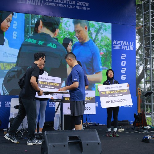 Race photo from KEMLU RUN 2026