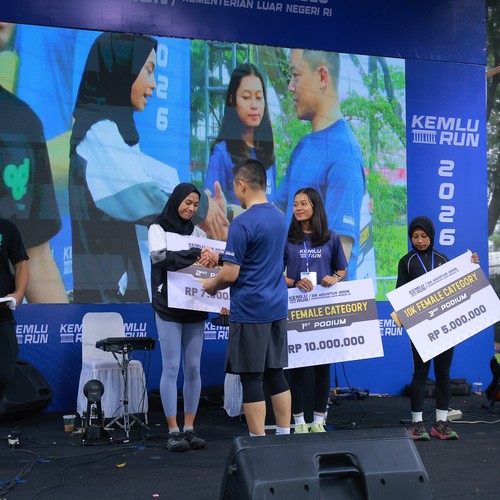 Race photo from KEMLU RUN 2026